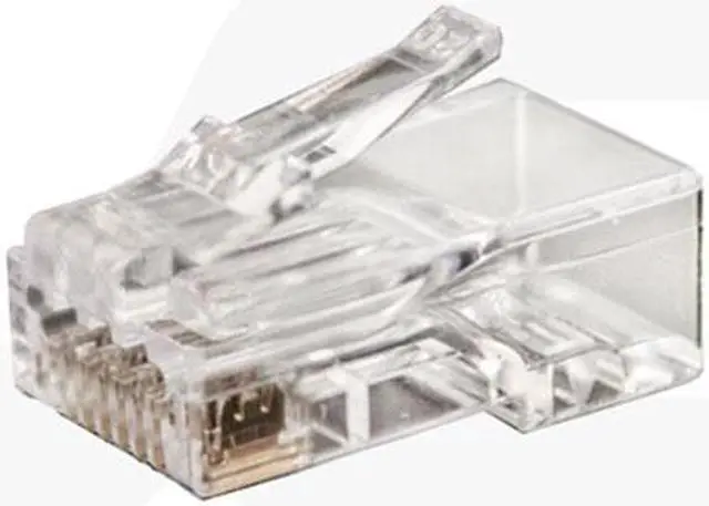 Alt view image 4 of 4 - Vertical Cable RJ45 / RJ11 Professional Termination Crimping Tool and CAT6 Feed Through RJ45 Connectors Bundle - 100 Count