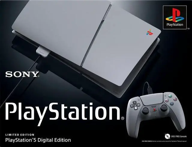 Alt view image 5 of 5 - Sony PlayStation 5 Slim Digital 1TB Console 30th Anniversary Limited Edition Bundle