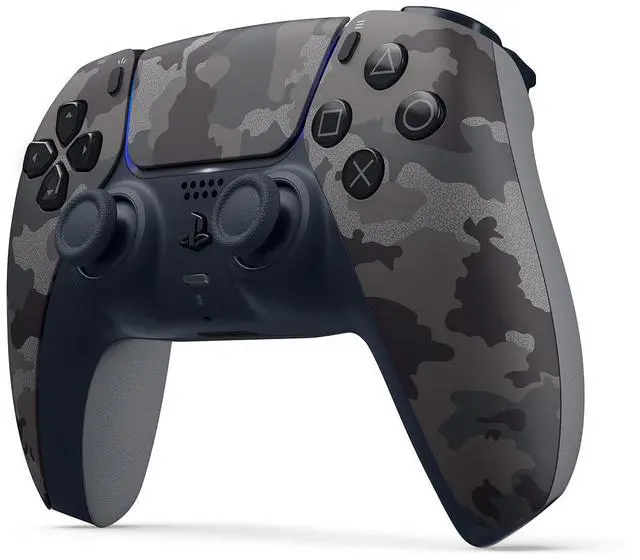 Alt view image 3 of 4 - Sony PlayStation 5 DualSense Wireless Controller with MightySkins Custom Decal Skin Voucher - Gray Camo