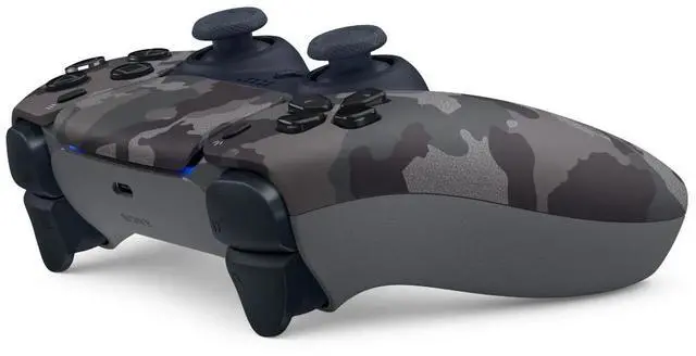 Alt view image 4 of 4 - Sony PlayStation 5 DualSense Wireless Controller with MightySkins Custom Decal Skin Voucher - Gray Camo