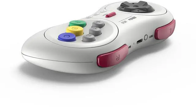 Alt view image 2 of 5 - 8Bitdo M30 Bluetooth Wireless Gamepad Controller for Sega Genesis Mini and Mega Drive Mini and Nintendo Switch - White