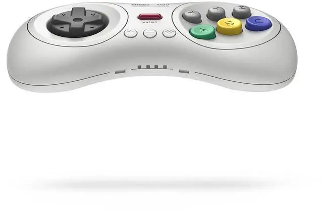 Alt view image 3 of 5 - 8Bitdo M30 Bluetooth Wireless Gamepad Controller for Sega Genesis Mini and Mega Drive Mini and Nintendo Switch - White