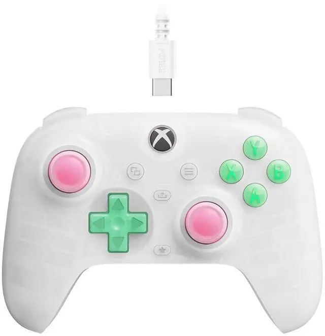 Main image of 8Bitdo Ultimate Mini Wired Controller with RGB Ring, Hall Effect Joysticks and Triggers for Xbox, Windows - Translucent White
