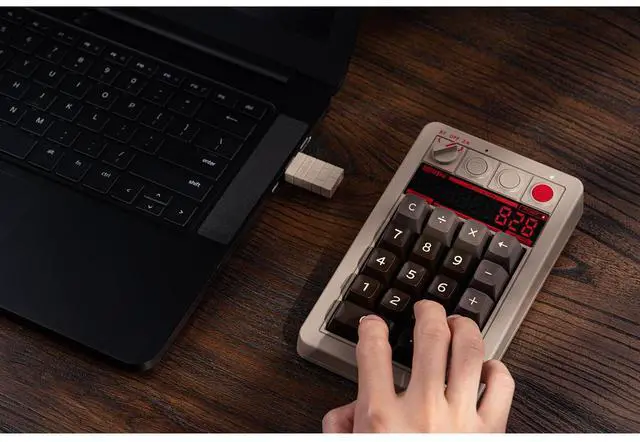 Alt view image 5 of 5 - 8BitDo Retro 18 Wireless Mechanical Number Keypad and Calculator for Windows and Android - C64 Edition