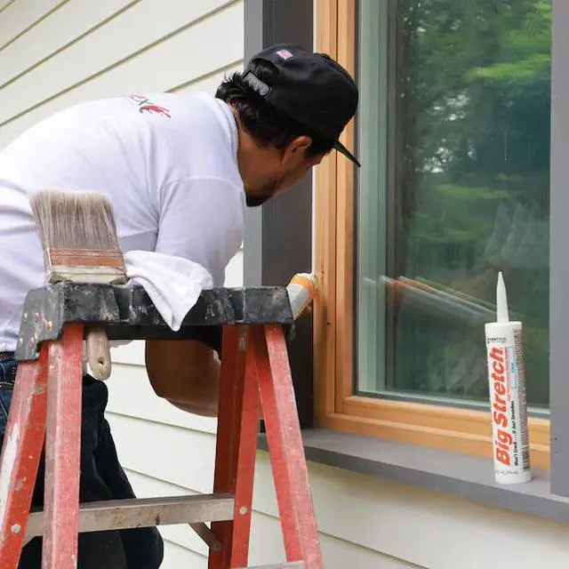 Alt view image 4 of 4 - Sashco 10016 10.5oz Big Stretch High Performance Interior Exterior Weatherproof Seal Caulk - White - 2 Pack