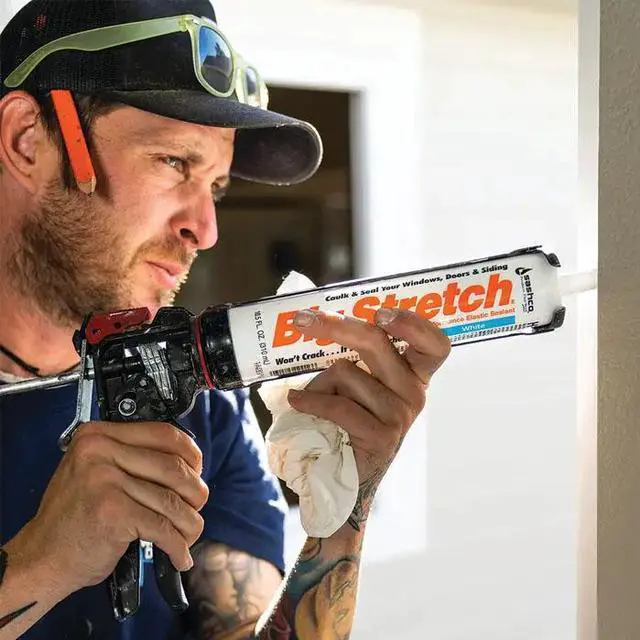 Alt view image 3 of 4 - Sashco 10016 10.5oz Big Stretch High Performance Interior Exterior Weatherproof Seal Caulk - White - 3 Pack