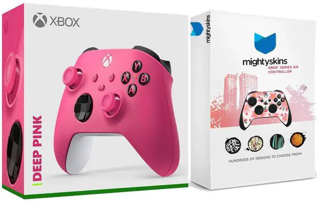 Main image of Xbox Wireless Controller for Series X, Series S, Windows with MightySkins Custom Skin Code - Deep Pink