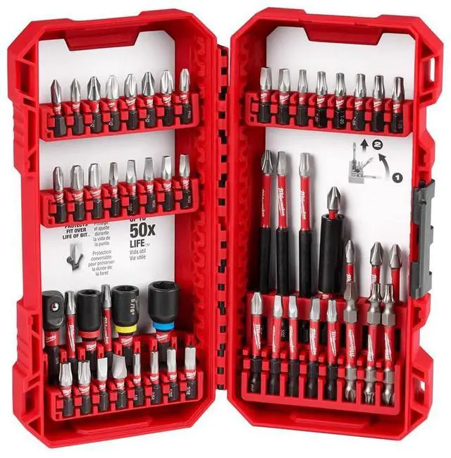 Main image of Milwaukee 48-32-4010 SHOCKWAVE Impact Duty Alloy Steel Screw Driver Bit Set - 54 Piece Set