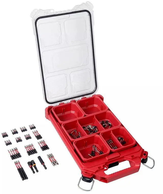 Alt view image 2 of 4 - Milwaukee SHOCKWAVE Impact Screw Driver Bit Set with PACKOUT Case - 100 Piece - 48-32-4082
