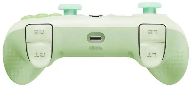 Alt view image 4 of 6 - 8Bitdo Ultimate Mini Wired Controller with RGB Ring, Hall Effect Joysticks and Triggers for Xbox, Windows - Translucent Green