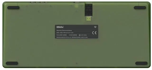 Alt view image 6 of 6 - 8BitDo Retro 87 Mechanical RGB Backlit Wireless Gaming Keyboard for Windows and Android - Xbox Edition - Officially Licensed