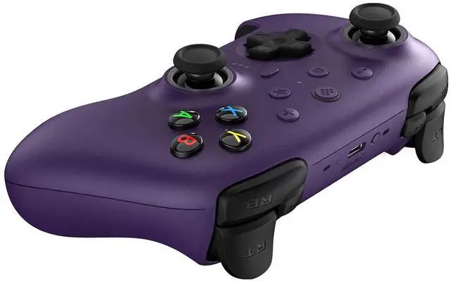 Alt view image 2 of 5 - 8BitDo Ultimate 2 Bluetooth Wireless Controller with Hall Effect Triggers, TMR Joysticks and Integrated Charging Dock - Purple - 81HE03