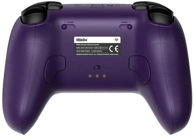 Alt view image 3 of 5 - 8BitDo Ultimate 2 Bluetooth Wireless Controller with Hall Effect Triggers, TMR Joysticks and Integrated Charging Dock - Purple - 81HE03