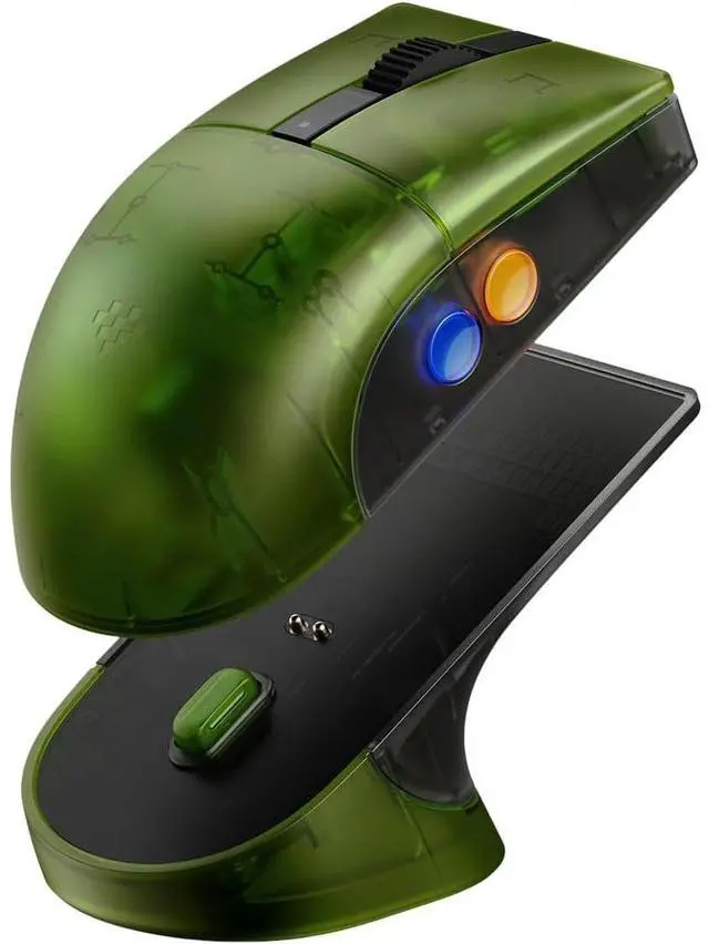 Alt view image 2 of 5 - 8BitDo Retro R8 Mouse Wireless Mouse with Charging Dock, Programmable Buttons and Kailh Sword GM X Micro Switches - Xbox Edition - Officially Licensed