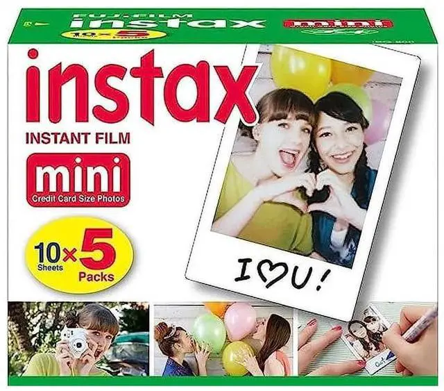 Alt view image 11 of 12 - Fujifilm Instax Mini Instant Film, 10 Sheets5 Pack(Total 50 Shoots)