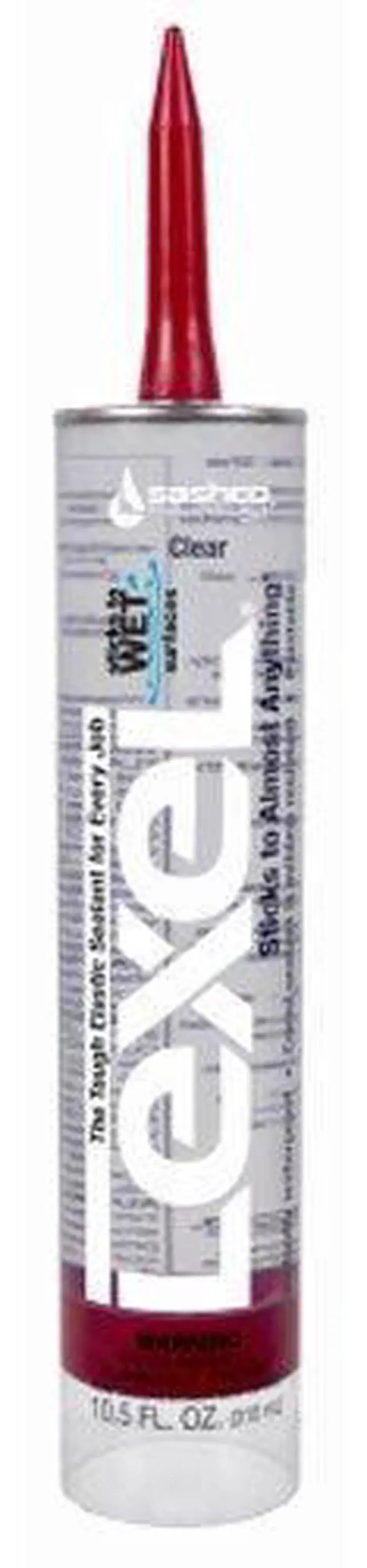 Alt view image 8 of 13 - sashco 13010 10.5oz sashco sealants clear lexel adhesive caulk, 10.5ounce