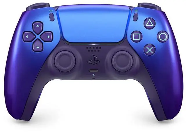 Alt view image 3 of 7 - Sony PlayStation 5 Slim Digital with Extra Chroma Indigo Controller, Pro Gamer Starter Kit and MightySkins Decal Voucher