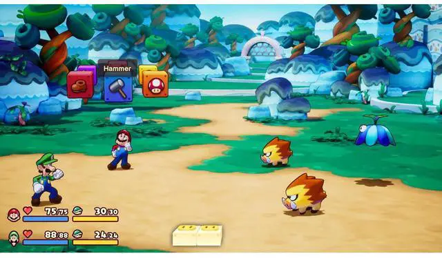 Alt view image 4 of 7 - Nintendo Switch White OLED Console with Mario & Luigi: Brothership, NSO 12 Month Family Membership, MightySkins Console and Controller Skin Voucher, and 2 Year CPS Extended Warranty