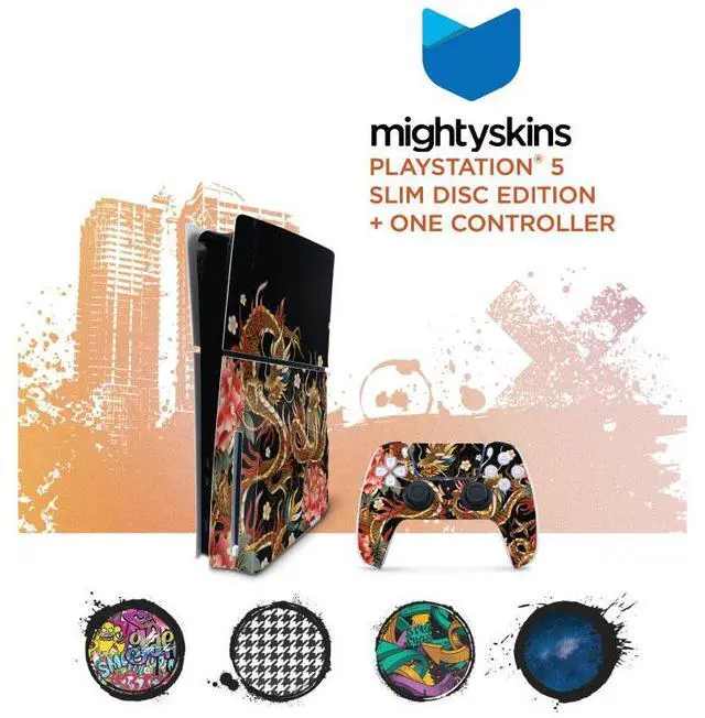 Alt view image 5 of 7 - Sony PlayStation 5 Slim Disc Astro Bot, Spider-Man Miles Morales Bundle with Extra Cobalt Blue Controller, Pro Gamer Starter Kit, MightySkins Code and 2 Year Extended Warranty