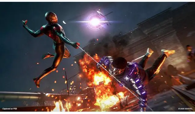 Alt view image 7 of 7 - Sony PlayStation 5 Slim Disc Astro Bot, Spider-Man Miles Morales Bundle with Extra Cobalt Blue Controller, Pro Gamer Starter Kit, MightySkins Code and 2 Year Extended Warranty