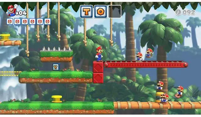 Alt view image 4 of 7 - Nintendo Switch Neon Red & Blue OLED Console with Mario vs. Donkey Kong, Surge Accessory Gaming Kit, MightySkins Console and Controller Skin Voucher, and 1 Year CPS Extended Warranty