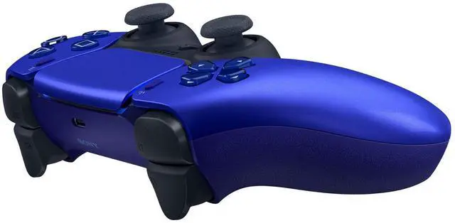 Alt view image 5 of 7 - Sony PlayStation 5 Slim Digital with Extra Cobalt Blue Controller, Pro Gamer Starter Kit and MightySkins Decal Voucher