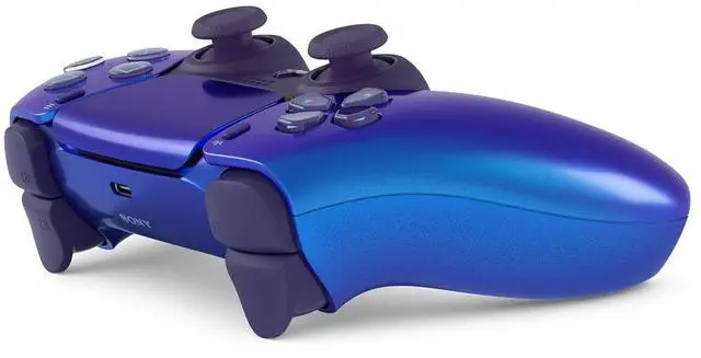 Alt view image 3 of 7 - Sony PlayStation 5 Slim Disc Bundle with Call of Duty Black Ops 7 Game, MightySkins Code and Extra Controller - Chroma Indigo