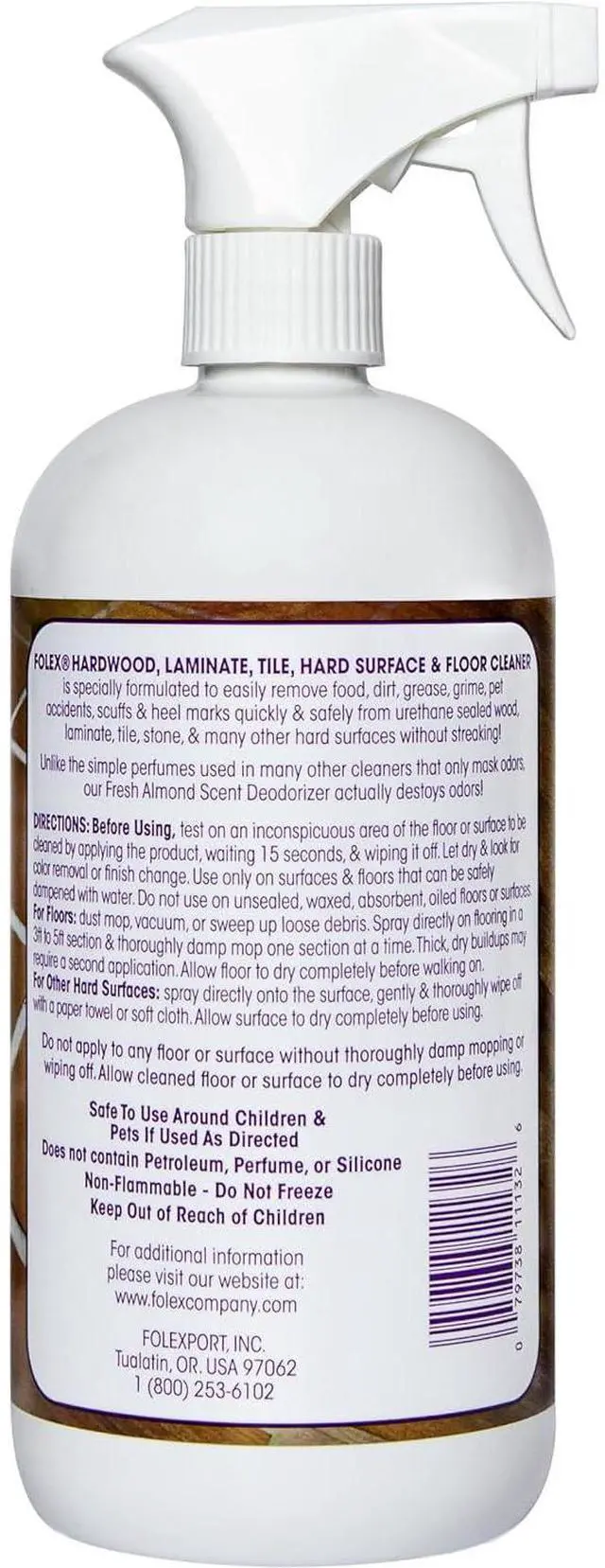 Alt view image 2 of 2 - Folex Hardwood, Laminate, Tile, Hard Surface & Floor Cleaner with Reusable Cleaning Cloth, Fresh Almond Scent, Residue and Streak Free - 5 Pack