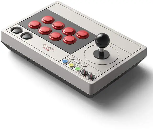 Alt view image 2 of 5 - 8Bitdo Retro Arcade Fight Stick for Nintendo Switch & Windows - Supports Wireless Bluetooth, 2.4G Receiver and Wired Connections
