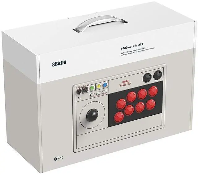 Alt view image 4 of 5 - 8Bitdo Retro Arcade Fight Stick for Nintendo Switch & Windows - Supports Wireless Bluetooth, 2.4G Receiver and Wired Connections