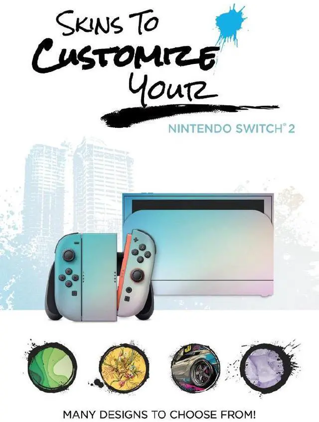 Alt view image 6 of 7 - Nintendo Switch 2 + Mario Kart World Bundle with Street Fighter 6, Pro Controller, MightySkins Code and 2 CPS Year Extended Warranty