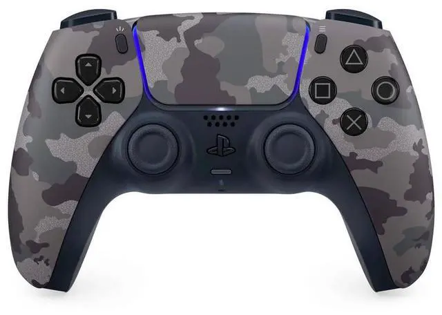 Alt view image 3 of 7 - Sony Playstation 5 Slim Disc with Horizon Forbidden West, Extra Gray Camo Controller, FPS Grip Kit, Charge Dock and MightySkins Decal Voucher + 2 Year CPS Extended Warranty