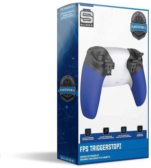 Alt view image 6 of 7 - Sony Playstation 5 Pro Bundle with Extra Starlight Blue Controller, Plantronics Headset, Trigger Stop Kit, Dual Charge Dock and MightySkins Decal Voucher Plus 2 Year CPS Extended Warranty
