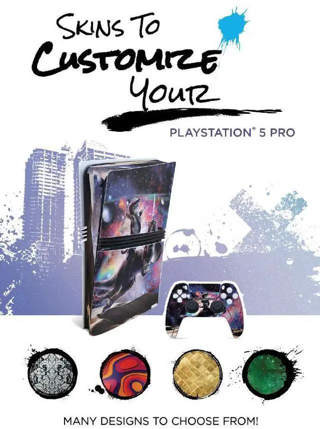 Alt view image 7 of 7 - Sony Playstation 5 Pro Bundle with Extra Starlight Blue Controller, Plantronics Headset, Trigger Stop Kit, Dual Charge Dock and MightySkins Decal Voucher Plus 2 Year CPS Extended Warranty