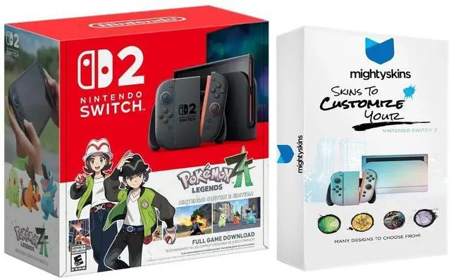 Main image of Nintendo Switch 2 Pokémon Legends: Z-A Bundle with MightySkins Customization Code