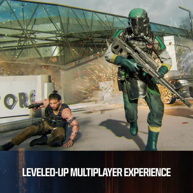 Alt view image 6 of 7 - Sony PlayStation 5 Slim Disc Bundle with Call of Duty Black Ops 7 Game, MightySkins Code and Extra Controller - Starlight Blue