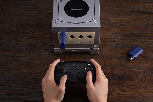 Alt view image 13 of 14 - 8BitDo Bluetooth Retro Receiver for NGC, Wii and Windows, Compatible with Xbox Series Controller, Xbox One Bluetooth Controller, Switch Pro and PS5/PS4 Controller
