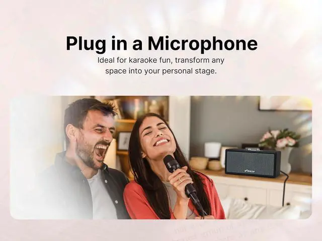 Alt view image 13 of 14 - Victor Portable Speaker with Bluetooth Wireless Technology and Built-In Battery Cream