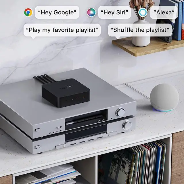 Alt view image 4 of 5 - WiiM PRO AirPlay 2 Receiver Chromecast Hi-Res Audio WiFi Multiroom Streamer, Works with Alexa, Siri, Google