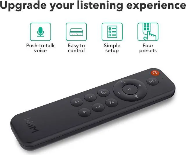 Alt view image 2 of 4 - WiiM Voice Remote for WiiM Mini and Pro Audio Streamer, Push-to-Talk, 4 Music Preset Buttons
