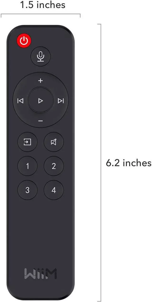 Alt view image 4 of 4 - WiiM Voice Remote for WiiM Mini and Pro Audio Streamer, Push-to-Talk, 4 Music Preset Buttons