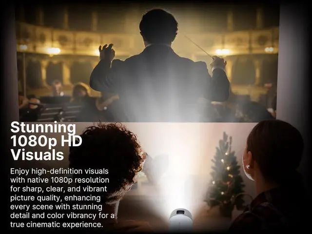 Alt view image 6 of 7 - Emerson EVP-3003 1080p HD 150" Home Theater WiFi & Bluetooth LCD Projector