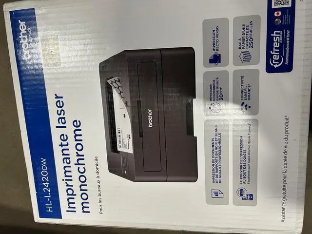 Alt view image 3 of 3 - Brother HL-L2420DW Wireless Compact Monochrome Laser Printer with Duplex, Mobile Printing