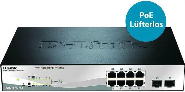 Alt view image 7 of 16 - D-Link Dgs-1210-10P Web Smart Switch