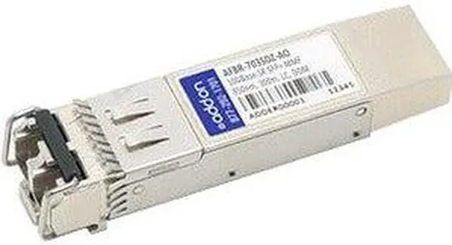 Alt view image 2 of 5 - AddOn Avago AFBR-703SDZ Compatible 10GBase-SR SFP+ Transceiver (MMF, 850nm, 300m, LC, DOM)