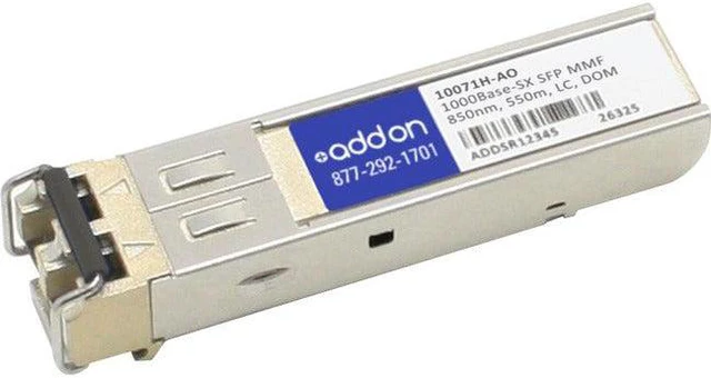 Alt view image 9 of 11 - AddOn 10-Pack of Extreme Networks 10071H Compatible TAA Compliant 1000Base-SX SFP Transceiver (MMF, 850nm, 550m, LC