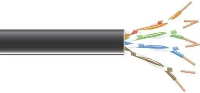 Alt view image 4 of 4 - Black Box EVNSL0647A-1000 1000Ft Spool Black Cat6 550Mhz Stranded Cable Unshielded Pvc