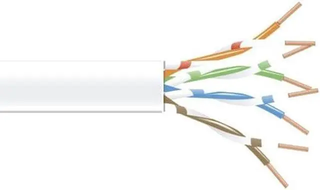 Alt view image 4 of 4 - Black Box EVNSL0650A-1000 1000Ft Spool White Cat6 550Mhz Stranded Cable Unshielded Pvc