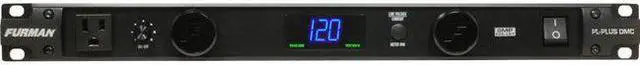 Alt view image 9 of 15 - Furman PL-Plus DMC 15-Amp Power Conditioner w/ Voltmeter & Ammeter