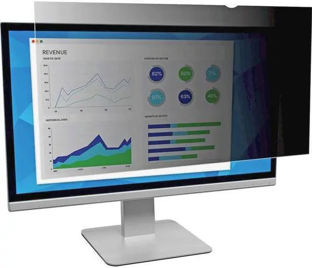 Alt view image 15 of 20 - 3M Blackout Frameless Privacy Filter for 22" Widescreen LCD Monitor 16:10